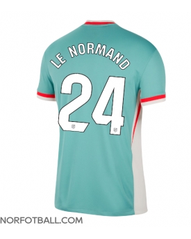 Billige Fotballdrakt Atletico Madrid Robin Le Normand #24 Replika Bortedrakt 2024-25 Kortermet